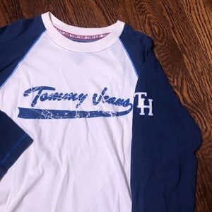 NWOT Tommy Jeans shirt baseball tee quarter sleeve